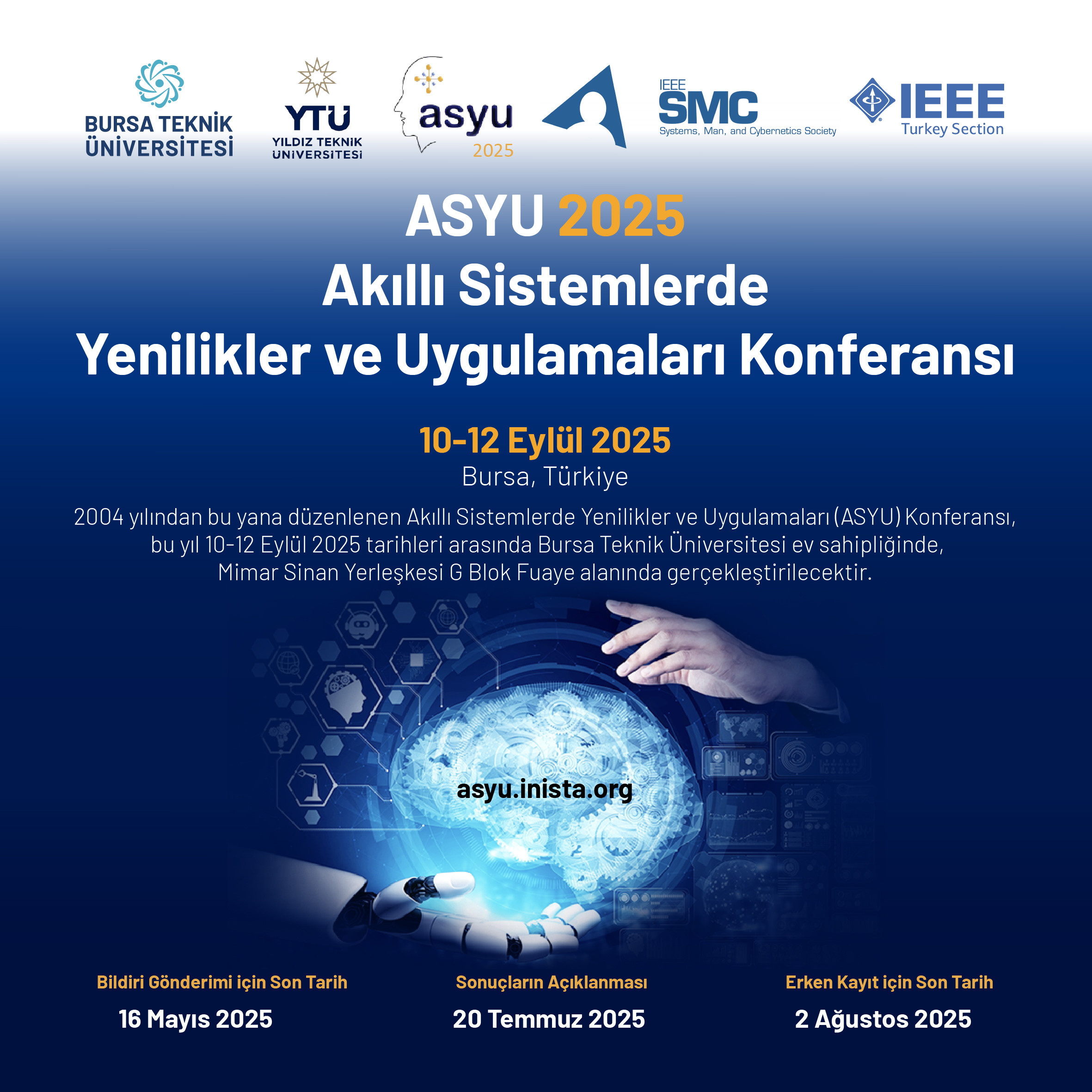 ASYU 2025 AKILLI SİSTEMLERDE YENİLİKLER VE UYGULAMALAR KONFERANSI